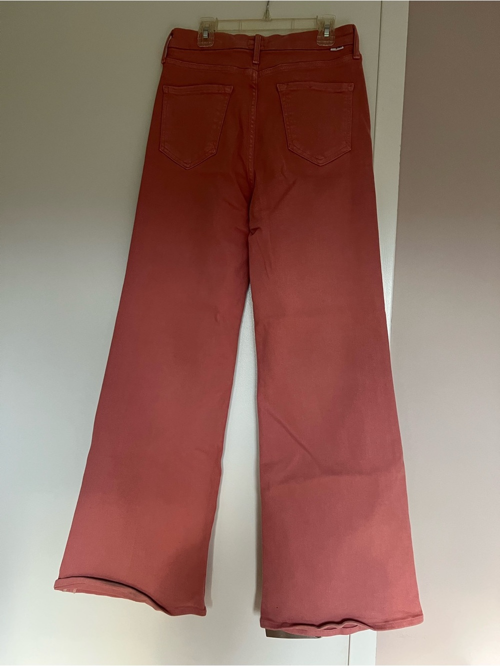 MOTHER Pink High-Rise Wide Leg Pants - Picture 2 of 4